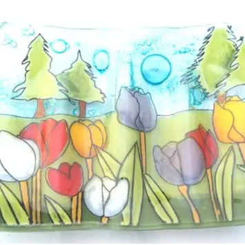 TULIP FIELDS SOAP DISH