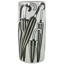 UMBRELLA STAND BLK/WTE