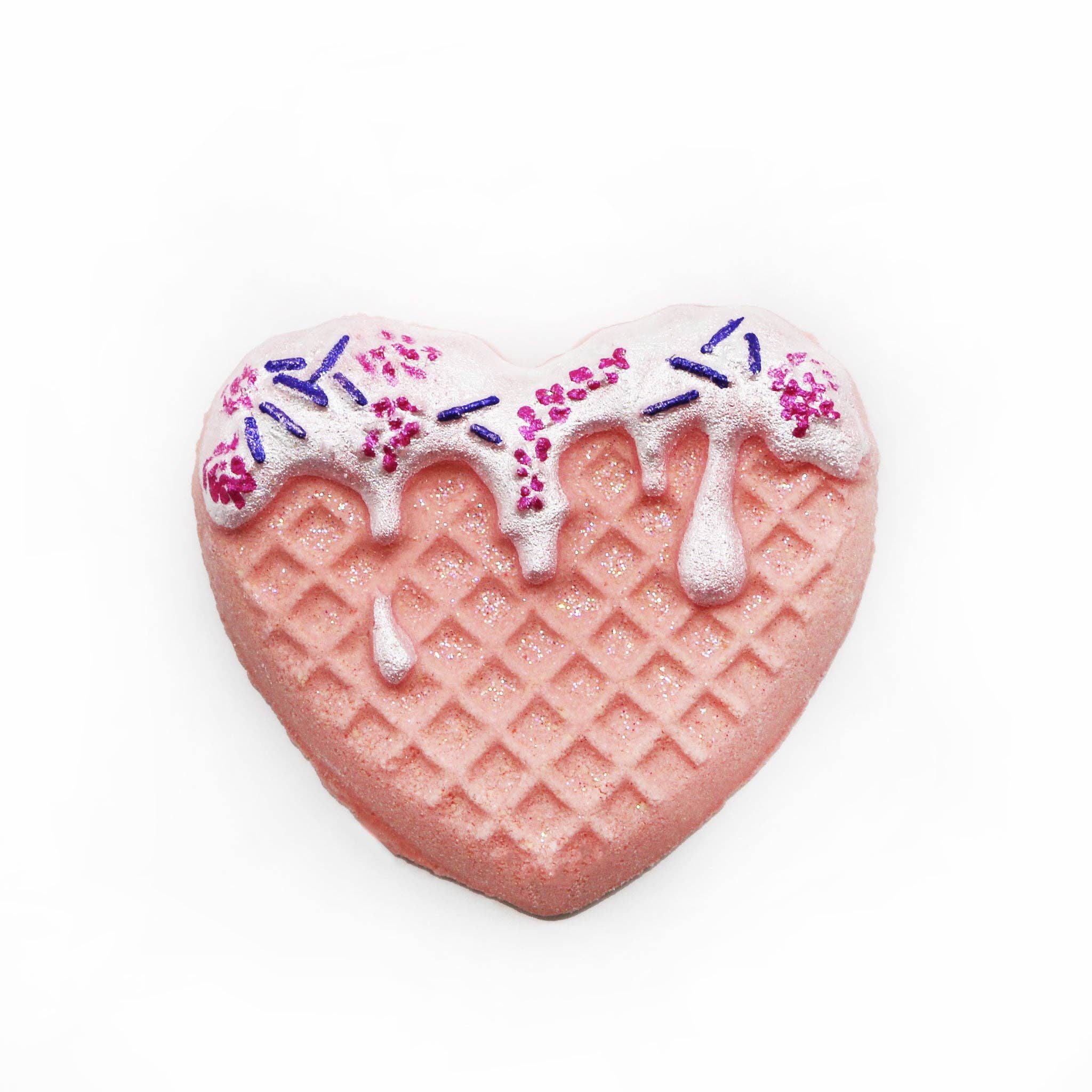 Mini Heart Waffle Bath Bomb